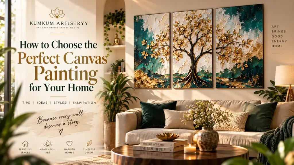 Canvas painting for home décor - Kumkum Artistryy